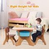 Infans Children Kids Activity Table & Chair Set Play Furniture W/Storage Indoor/Outdoor - 4 of 4