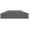 vidaXL Bookshelf Boards 8 pcs High Gloss Gray 31.5"x3.9"x0.6" Engineered Wood - 3 of 4