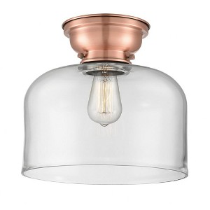 Bell - 1 Light Flush Mount In Industrial Style-9.4 Inches Tall and 12 Inches Wide - 1 of 1
