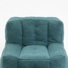 CAVINAS Fluffy Velvet Bean Bag Chair for Adults/Kids,Lazy Sofa Chair with Memory Foam and Ottoman for Living Room,Bedroom,Office - 4 of 4