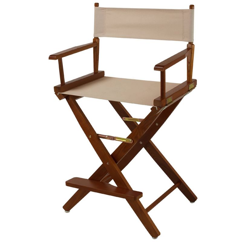 Extra Wide Directors Chair Mission Oak Frame - Flora Home, 1 of 6