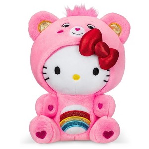 Care Bears Hello Kitty Dressed As Cheer Bear 8" Plush - 1 of 4