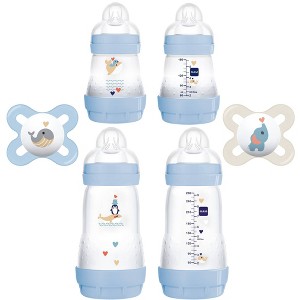 MAM Baby 0+ Months Bottles and Pacifiers Gift Set 6pc - 1 of 4