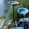 Bronze Metal Lotus Leaf Fountain 22"H - 2 of 3