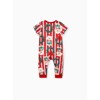 PATPAT Christmas Matching Family Pajamas Set Christmas Doggy Print Red PJS Red - 3 of 4