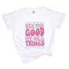 Simply Sage Market See The Good Checkered Garment Dyed Tee - 2 of 4