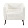 PAGED Modern Accent Chair Upholstered Armchair with Tub Barrel Style Backrest, Comfy Chair for Bedroom - 4 of 4
