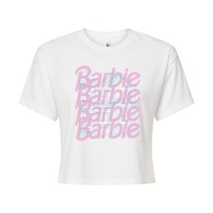 Women's - Barbie - Dreamhouse Stacked Logo Cropped Graphic T-Shirt - 1 of 4