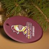 Calvin University Primary Logo Porcelain Holiday Christmas Tree Ornament  2.8" (7.1 cm) - 4 of 4