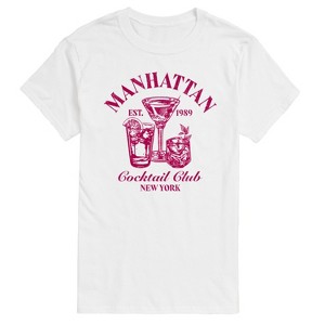 Men's - Instant Message - Manhattan Cocktail Club Short Sleeve Graphic T-Shirt - 1 of 4