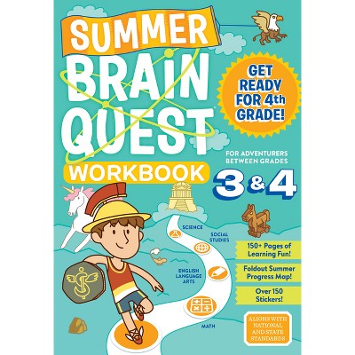 Summer Brain Quest : Between Grades 3 & 4 (Paperback) - by Persephone Walker
