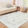 Area Rug, Anti Slip, Washable Area Rug, Pet Friendly, Faux Cashmere Modern Carpet for Living Room Bedroom - 4 of 4