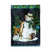 Evergreen Woodland Snowman and Friends Applique Garden Flag 12 x 18 Inches Indoor Outdoor Decor - 2 of 4