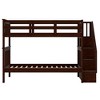 Whisen Twin-Over-Twin Bunk Bed & Bed Frame with Stairway, Storage and Guard Rail - 4 of 4
