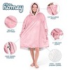 The Bare Homey - Adult Wearable Blanket - Fleece Side Pockets - 3 of 4