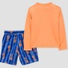 Toddler Boys' Pineapple Print Rash Guard Set - Just One You® made by carter's Light Orange - image 2 of 3