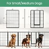 Akoasm 40 Inch 8-Panel Portable & Foldable Metal Pet Playpen With Anti-Rust Coating For Large Medium Dogs-Black - 2 of 4