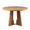 NicBex 44"/ 46"/54" Round Dining Table for 4 Seaters,Kitchen Table with Solid Wood/MDF Tabletop for Kitchen,Gray/White/Walnut - 4 of 4