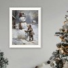 Finishing Touch on the Snowman White Framed Wall Art for Living Room,Wall Art Print for Home Decor,Wall Art by Jo Moulton - 3 of 4