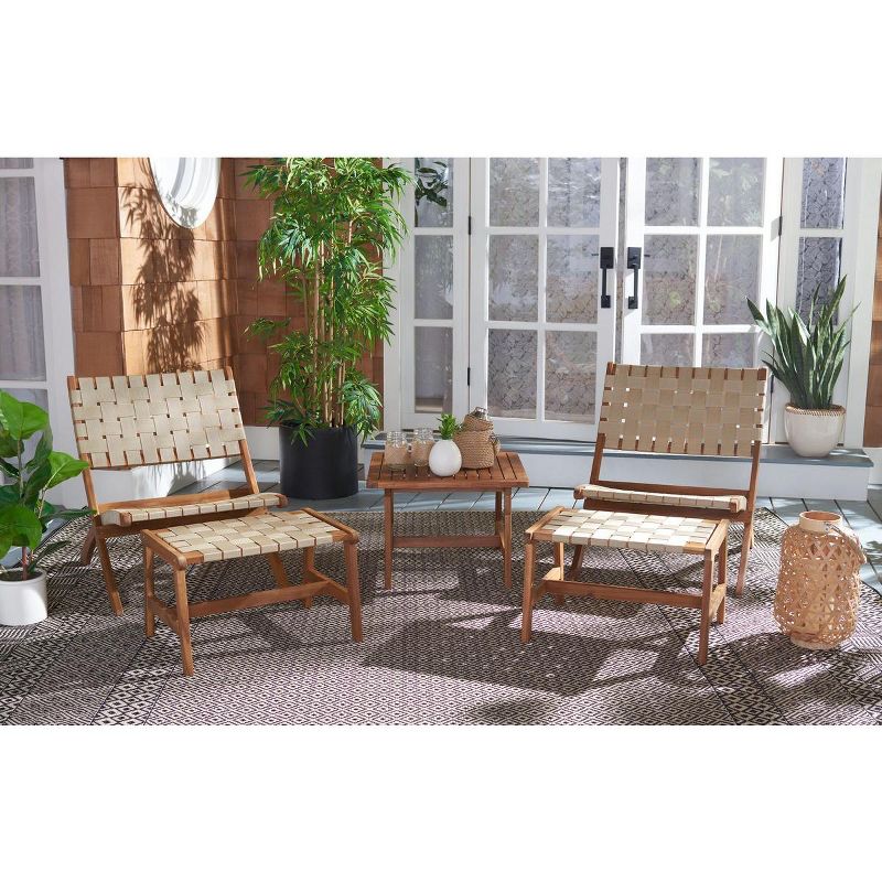 Darryl Patio Outdoor Chair and Ottoman Set  - Safavieh, 2 of 10