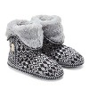 Dearfoams Women's Beth Faux Fur Fold Down Fuzzy Bootie House Slipper Boot - 3 of 4