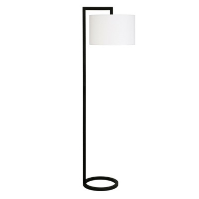 Hudson and Canal 64" Tall Floor Lamp with Fabric Shade