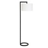 Hudson and Canal 64" Tall Floor Lamp with Fabric Shade - 2 of 4