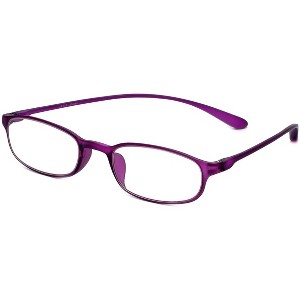 Calabria 718 Flexie Reading Glasses | Unisex Readers | Lightweight & Flexible | Patented Design | Ebony Black +1.50 - 1 of 4