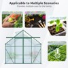 KTMBDW 8x 6/8/10 FT Double Door Greenhouse for Outdoors, Polycarbonate Greenhouse with Roof Vent,Aluminum Large Walk-in Greenhouse for Outside Garden - 4 of 4