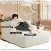 AENKYO Oversized Corduroy Sleeper Sofa Bed & Cloud Lounge Chair,2 Pillows | Boneless Upholstered Chaise for Living Room - 3 of 4