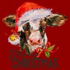Women's Lost Gods Moooey Christmas Cow T-Shirt - 2 of 4