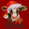 Women's Lost Gods Moooey Christmas Cow T-Shirt - image 2 of 4