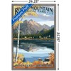 Trends International Lantern Press - Longs Peak & Bear Lake Fall Framed Wall Poster Prints - 3 of 4