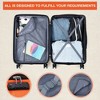 20 inch Expandable Hard Shell Carry On Luggage with Spinner Wheels, Hardside Carry On Suitcase with Tsa Lock, Lightweight Hardshell Suitcase - 4 of 4
