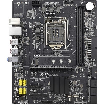 EVGA B360 Micro Gaming Desktop Motherboard - Intel Chipset - Socket H4 LGA-1151 - 32 GB DDR4 SDRAM Maximum RAM - DIMM, UDIMM - 2 x Memory Slots