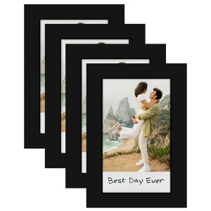 Americanflat Mini Instant Photo Frame with Double White Mat - Display 2.1x3.4 Photos - Black - Multi Pack - 1 of 4