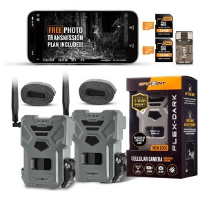SPYPOINT FLEX DARK GPS Cellular Trail Camera No WiFi Needed 32GB Memory Card - 1 of 4