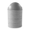 Umbra Mezzo Can 2.5gal Gray Wood: Swing-Top Indoor Trash Can, Bathroom Garbage Bin, 15" Polypropylene, 2.5 Gallon Capacity - 3 of 4