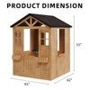Outdoor Wooden Playhouse For Kids, Outdoor Garden Pretend Play Games, Adventure Cottage, With Working Door, Windows, Service Station - 2 of 4