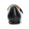Journee Signature Womens Genuine Leather Emerence Loafer Pointed Toe Slip On Flats Black 6.5 - 3 of 4