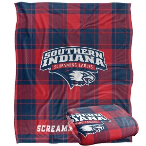 University Of Southern Indiana Campus Plaid Spirit Silky Touch Super Soft Throw Blanket 50x60 - 1 of 4