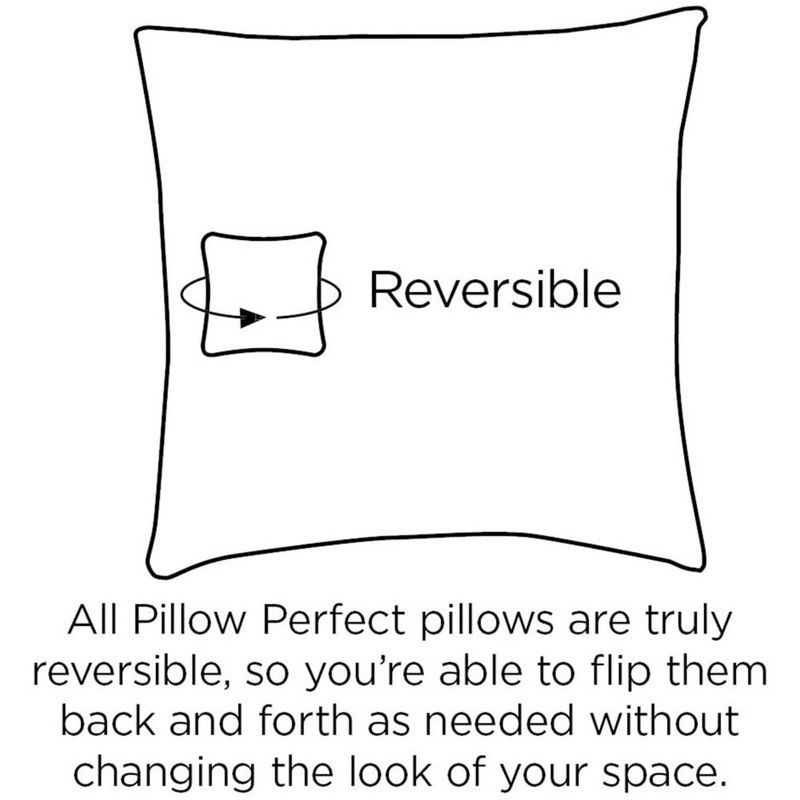 2pk Corinthian Squared Corners Outdoor Seat Cushions - Pillow Perfect, 5 of 8