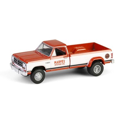 Greenlight 1/64 1989 Dodge Ram Dually Pickup Truck, Marvel Mystery Oil, Dually Drivers Series 16 46160-B