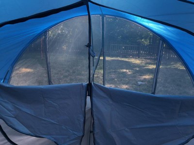 OUTBOUND 8-Person 3 Season Easy Up Camping Dome Tent with Rainfly and  Porch, Blue CTI0765453 - The Home Depot