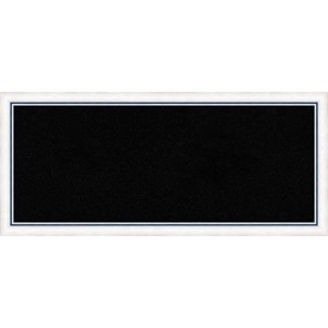 32"x14" Morgan Wood Frame Black Cork Board White/Blue - Amanti Art: Wall Mounted, Bulletin Board for Office Spaces - 1 of 4