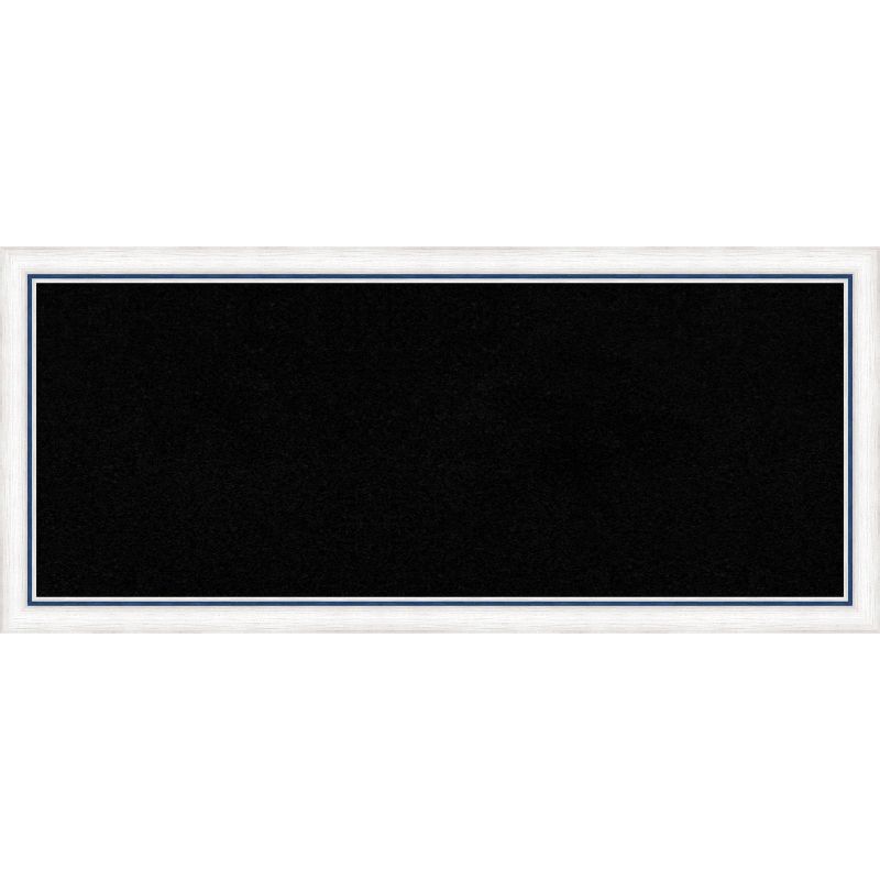 32&#34;x14&#34; Morgan Wood Frame Black Cork Board White/Blue - Amanti Art, 1 of 12