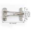 Unique Bargains Household Hotel Metal Security Door Buckle Silver Tone 4" x 2.5" x 0.8" - image 2 of 4