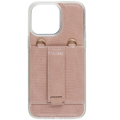 Walli Cases Pink Python Purse Phone Case with Wallet and Finger Strap