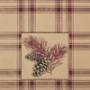 Connell Pinecone Plaid Tea Towel Set of 3 19x28 - 3 of 3