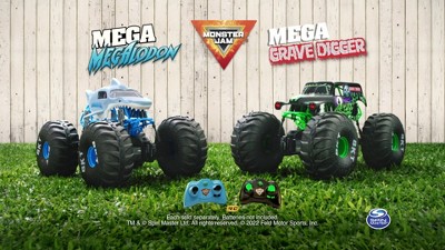  Monster Jam, Official Mega Megalodon All-Terrain Remote Control  Monster Truck for Boys and Girls, 1:6 Scale, Kids Toys for Ages 4-6+ :  Sports & Outdoors